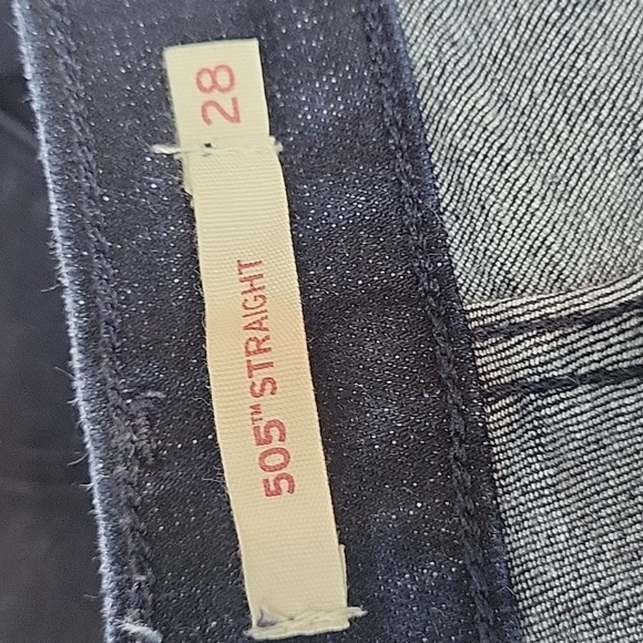 Levi's 505 Straight Leg Dark Wash Women's jeans 28 - Picture 2 of 6